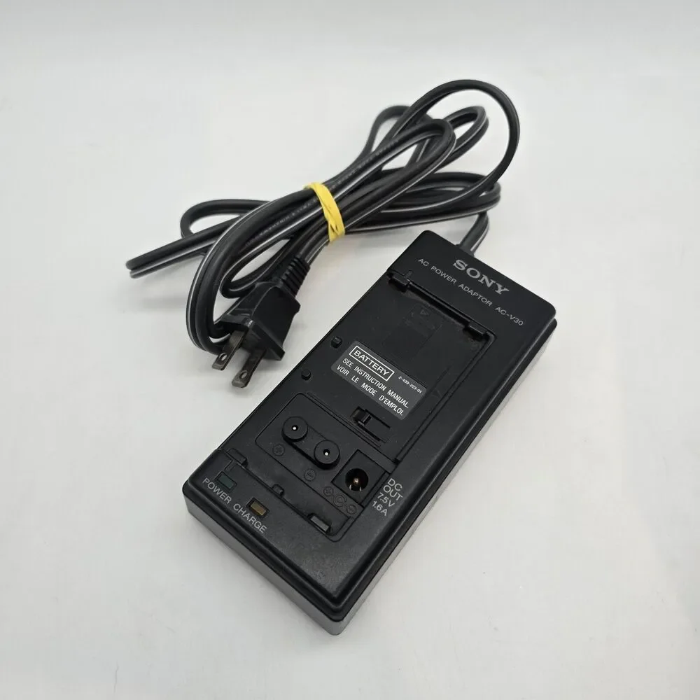 Sony AC-V30 Camcorder Battery Charger AC Power Adapter Sony Handycam